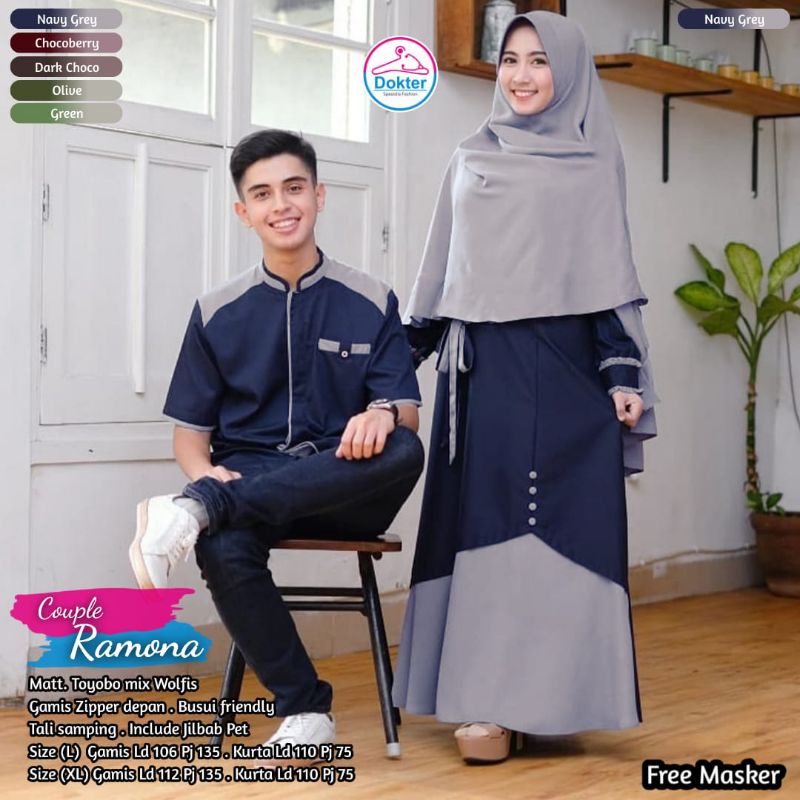 ramona gamis . gamis. gamis couple murah.toyobo.couple.
