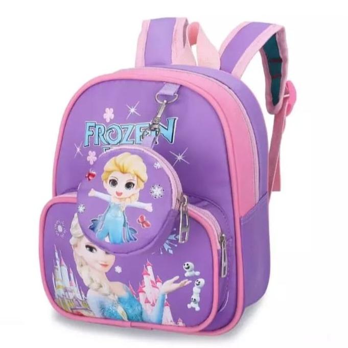 ➘bu Seller❈ GGS DISNEY KARTUN ELSA-FROZEN SEKOLAH TK & SD ANAK-ANAK SEKOLAH DASAR TAS INFANTIL MOCHI