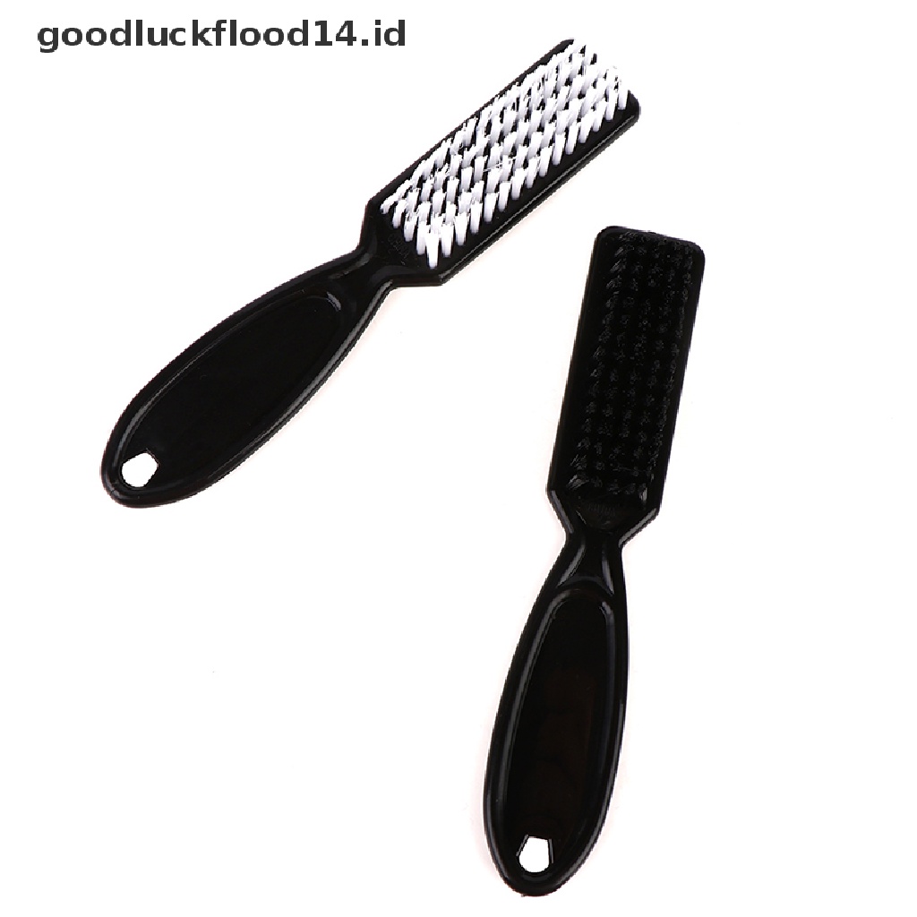 [OOID] Comb Scissor Cleaning Brush Barber Shop Skin Fade Vintage Oil Head Shape Carving ID