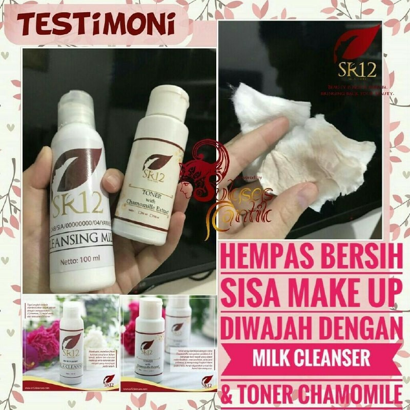 MILK CLEANSER SR12 / SUSU PEMBERSIH WAJAH ALAMI BPOM / MEMBERSIHKAN SEL KULIT WAJAH