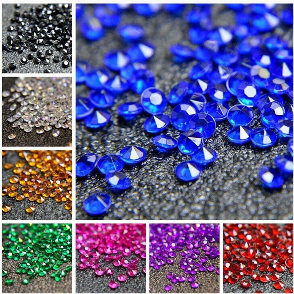 Solighter 2000 Pcs 4.5mm Kristal Berlian Fashion DIY Dekorasi Perlengkapan Pesta