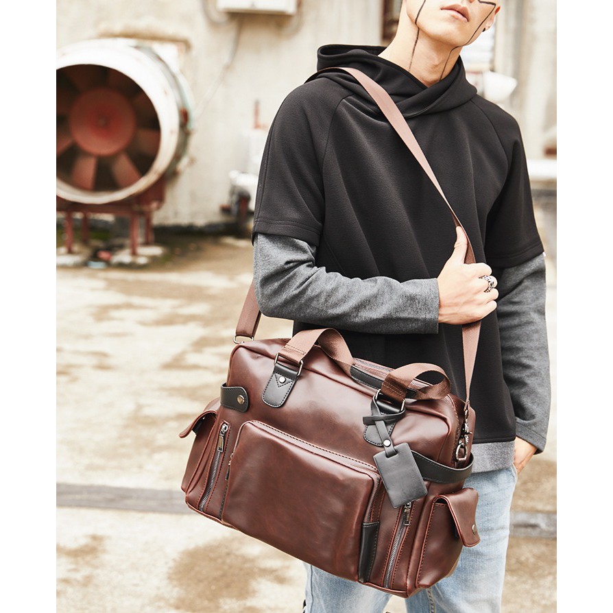 TAS DUFFEL TAS SELEMPANG MESSENGER KULIT TAS DUFFEL TAS GYM TAS SELEMPANG TRAVEL