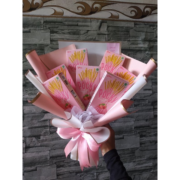 Bouquet Custom Bahan Cellophane KHUSUS GOJEK