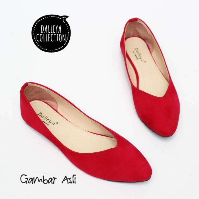 Sepatu Wanita Terhitz Lilyshoes AGUXI - real pict sepatu Dalleya teplek wanita balet simple casual