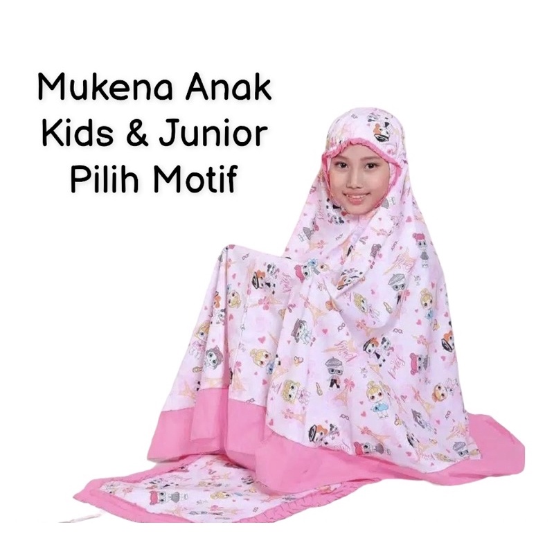 Mukena anak karakter PILIH MOTIF usia 1 sd 6 tahun