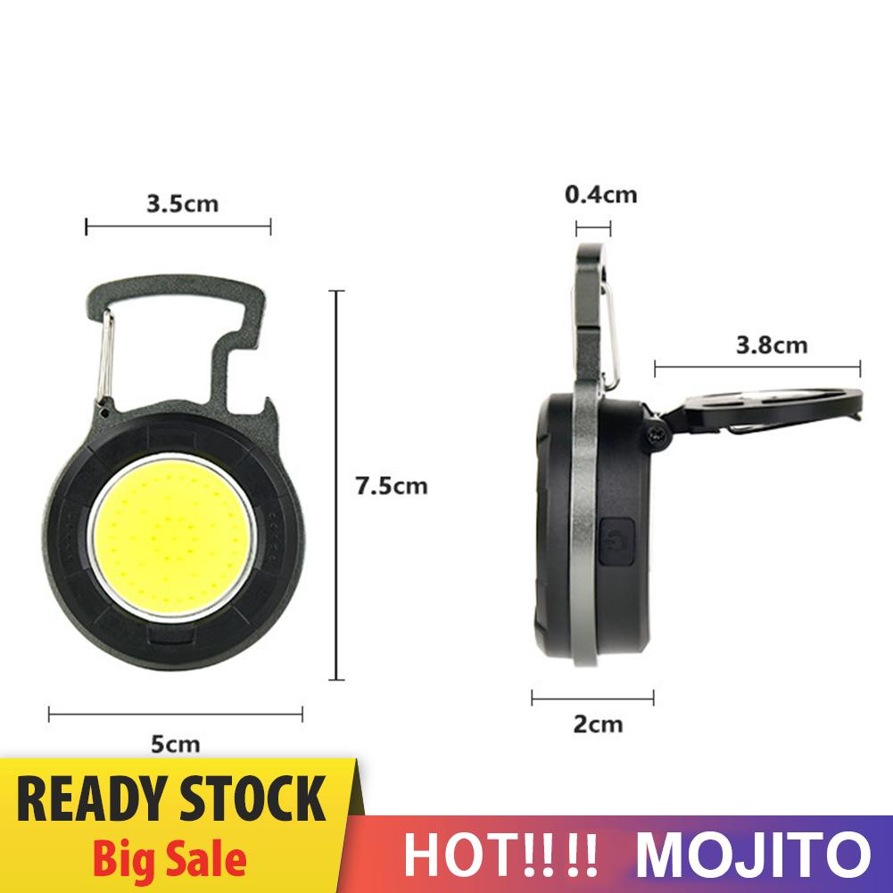 Lampu Senter LED COB 10W 500lm Anti Air Dengan Gantungan Kunci Untuk Camping