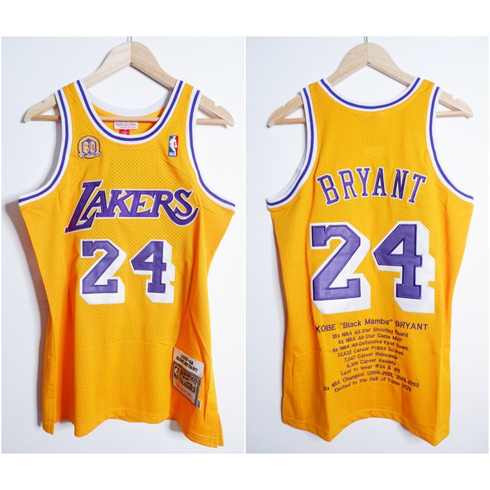 lakers 60th anniversary jersey