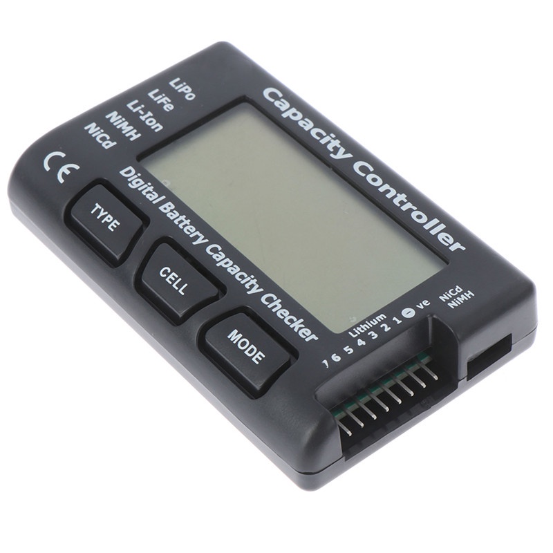 {LUCKID}1Pc Digital battery capacity controller checker for NiMH Nicd LiPo LiFe Li-ion