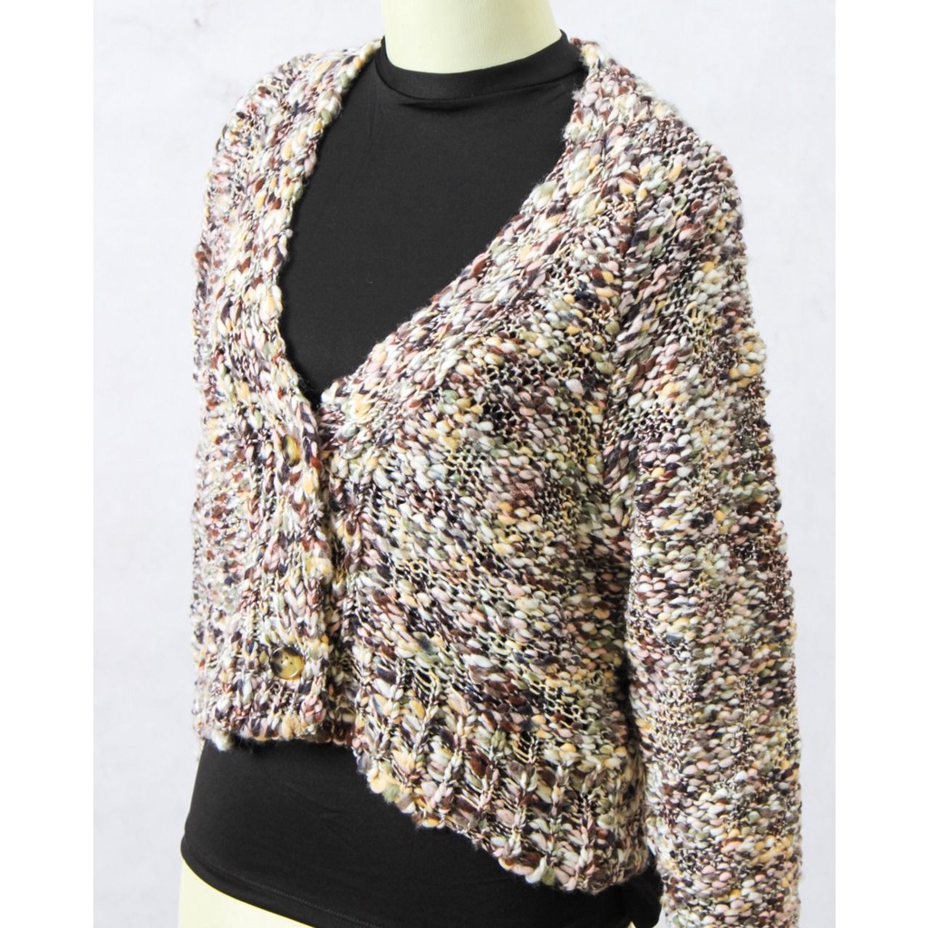 Baju Atasan Wanita Terbaru Cardigan Rajut premium MARBLE CROP CARDY