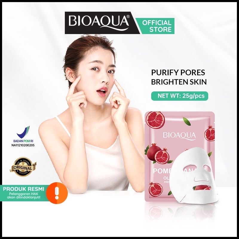 Bioaqua Sheet Mask Avocado/ Chamomile / Lemon/Pomegranate