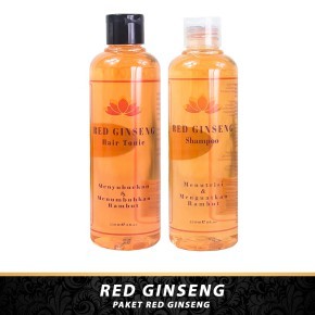 [ORI] PAKET 2in1 RED GINSENG SHAMPOO + HAIR TONIC BPOM ORIGINAL PENUMBUH RAMBUT AMPUH DALAM 2 MINGGU