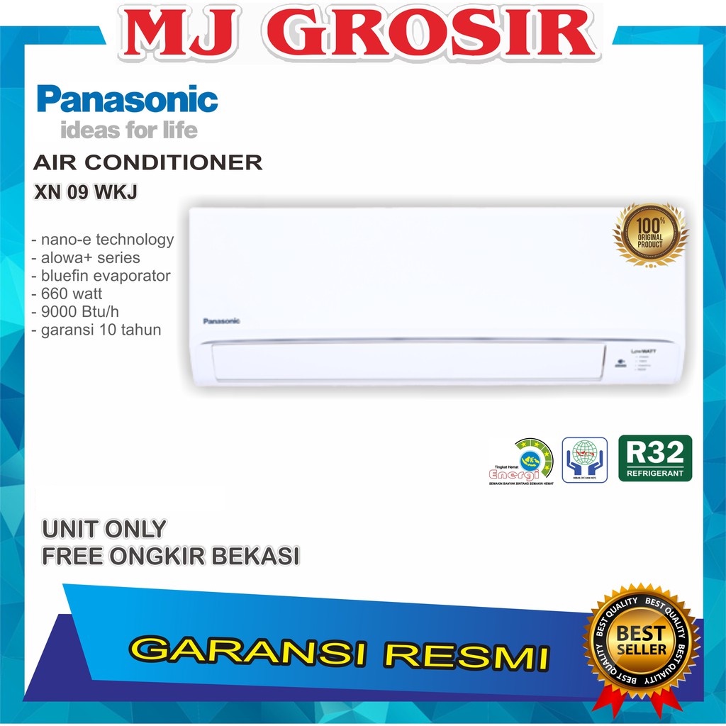 PANASONIC AC XN 9 WKJ 09WKJ 1PK R32 STANDARD UNIT ONLY