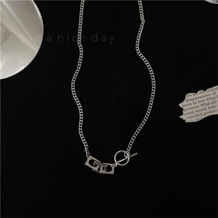 Ot Kalung Rantai Clavicle Simple Trendy Dengan Gesper Untuk Wanita