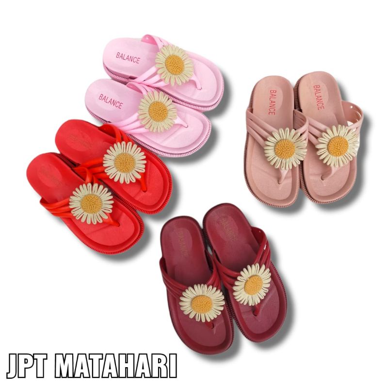 Sandal Japit Jelly anak import terbaru motif bunga