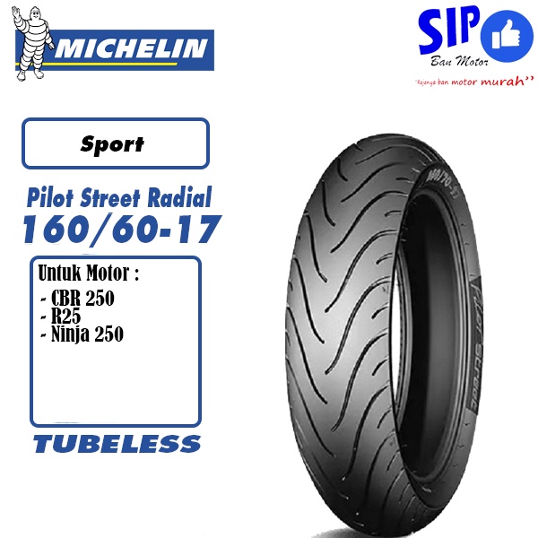 Ban motor sport Michelin Pilot Street Radial 160 60 17 Tubeless