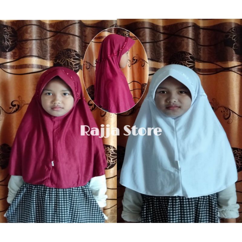 Jilbab Kerudung Bergo Hemy Anak SD