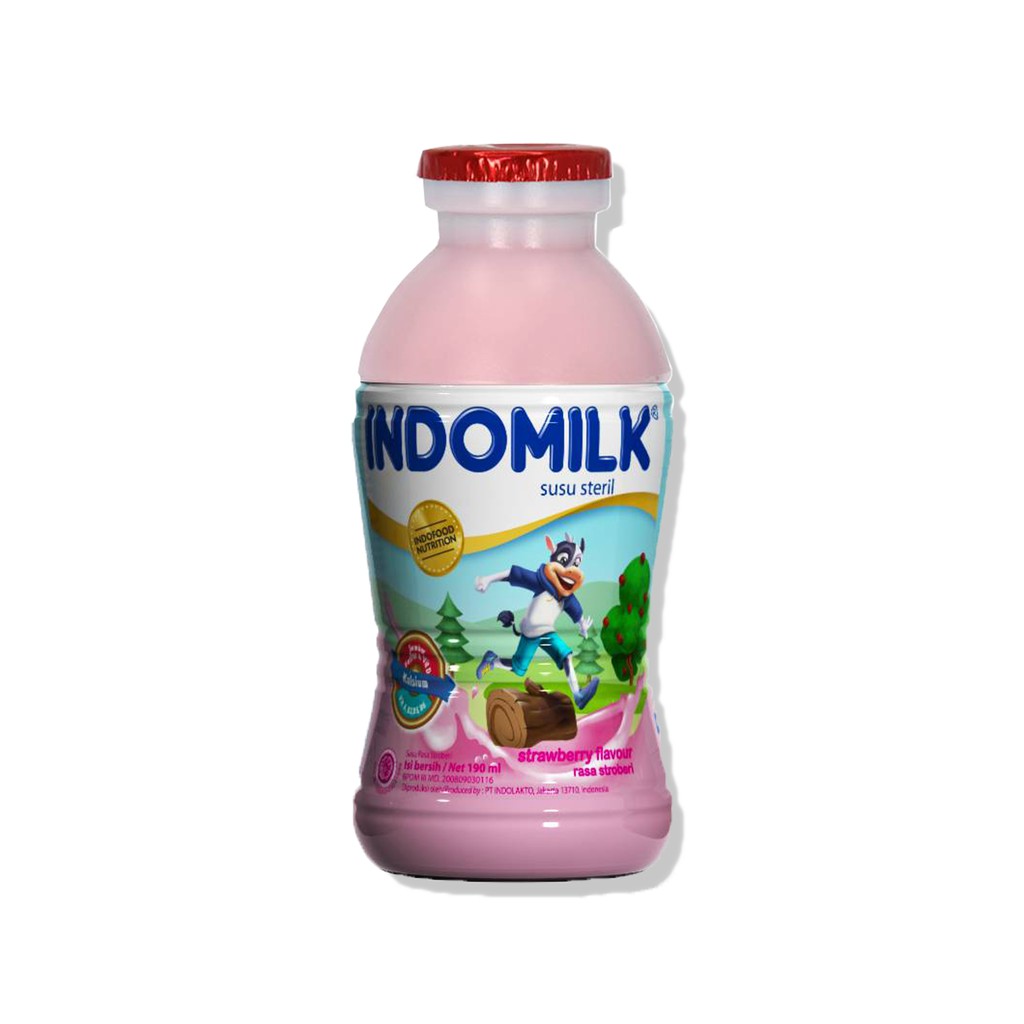 

Susu Steril Indomilk Stroberi 190 ml X 2 Pcs