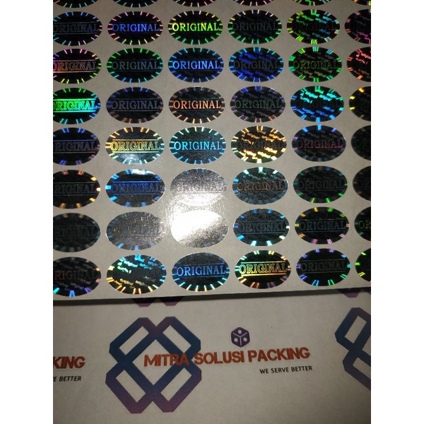 

HOLOGRAM ORIGINAL OVAL HURUF BESAR
