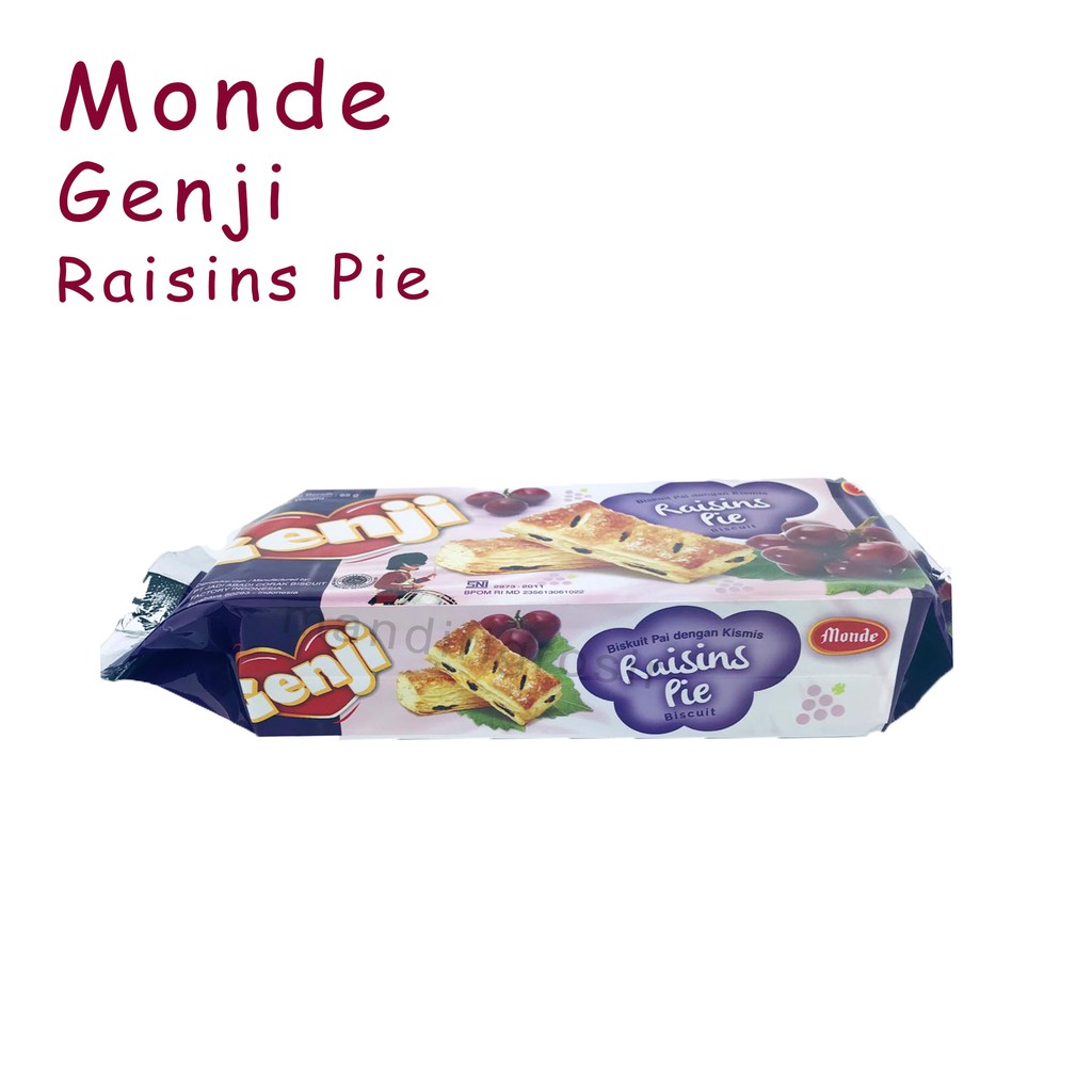 BISKUIT PAI DENGAN KISMIS RAISINS *GENJI * PIE BISCUIT * 85g