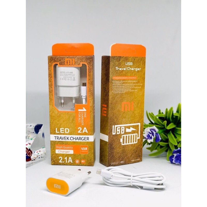 PROMO CHARGER LED 1USB AT888 ALL BRAND 2.1A SUPER QUALITY