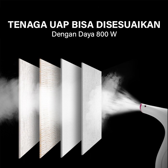 GM Bear Setrika Uap 1025 - Garment Steamer Ironer White