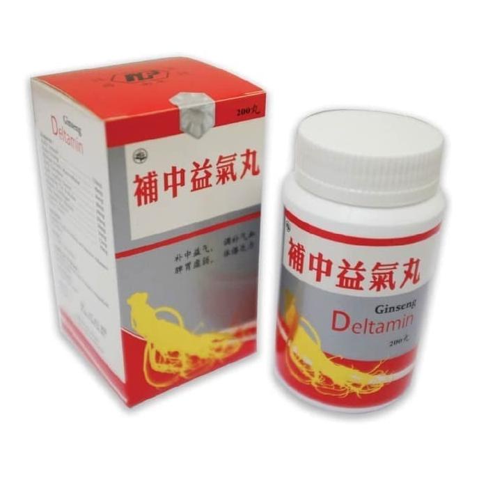 Ginseng Deltamin 200's obat herbal penambah stamina Bu Zhong Yi Qi wan