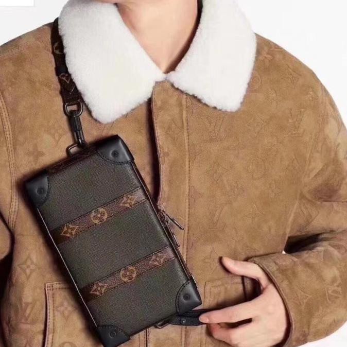 Waist Bag Pria Lv Mirror Vip, Kv005 Paprikaolshop321