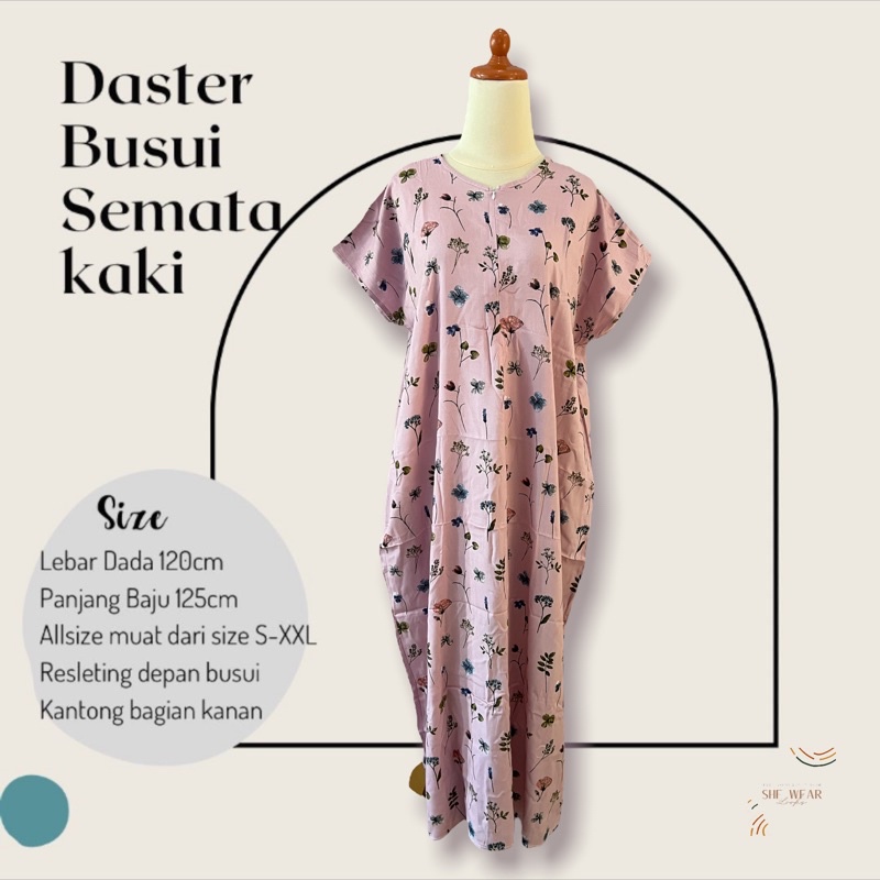 DASTER BUSUI SEMATAKAKI|DASTER ADEM|DASTER SEMATA KAKI | DASTER RAYON | DASTER PANJANG| DASTER MURAH-226