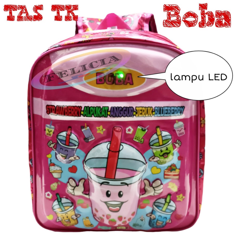 TAS ANAK TK/PAUD BOBA LUCU MODEL BARU