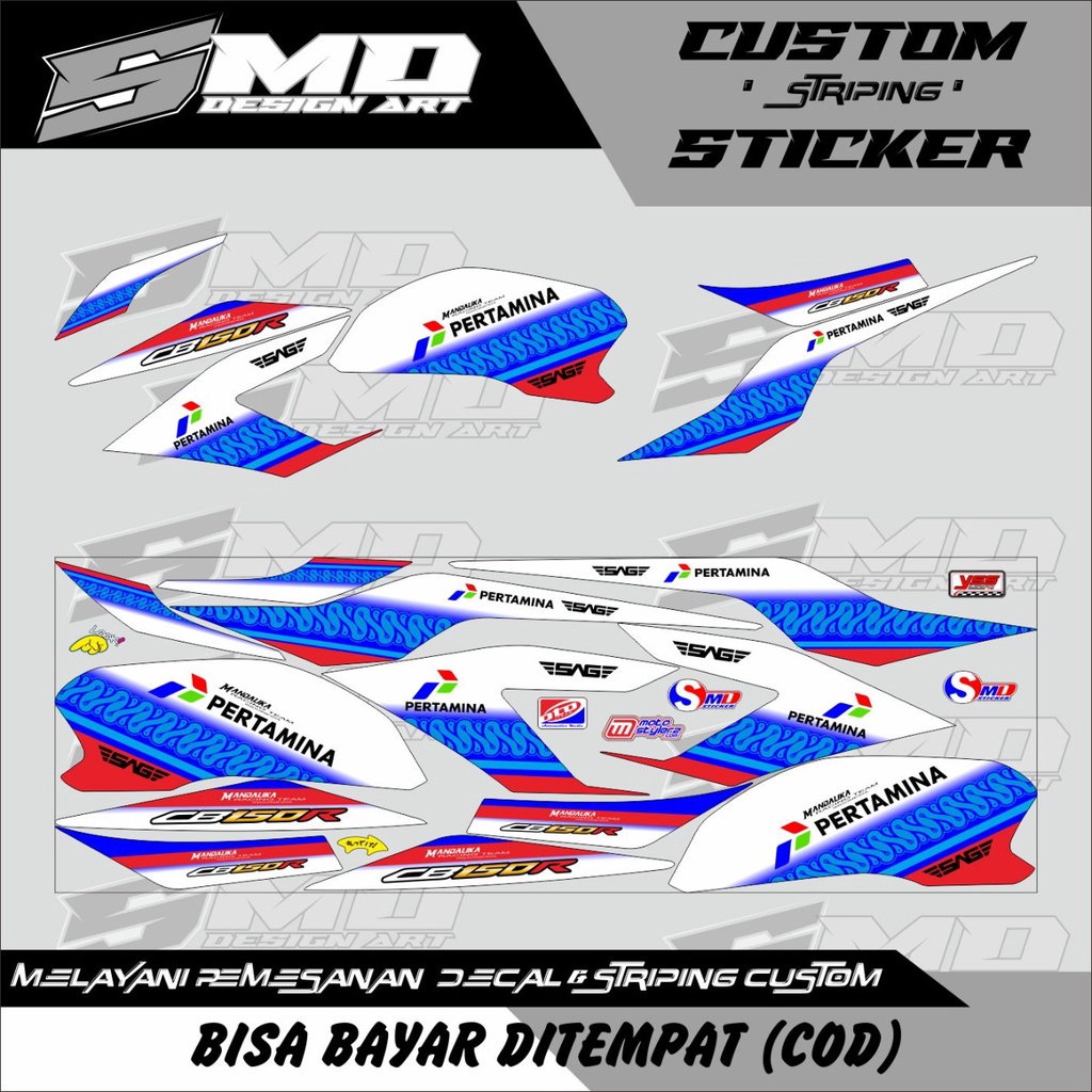 STIKER VARIASI MOTOR HONDA CB 150R G2