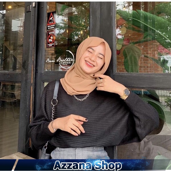 Blouse Batwing Atasan Wanita / Batwing Rajut Oversize / Sweater Batwing Blouse