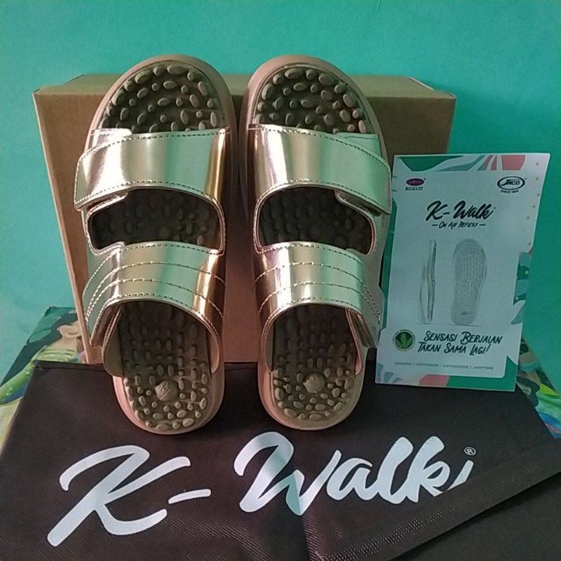 sandal k-walk LCQ kesehatan,therapy,reflexi asli jaco ready ukuran xS