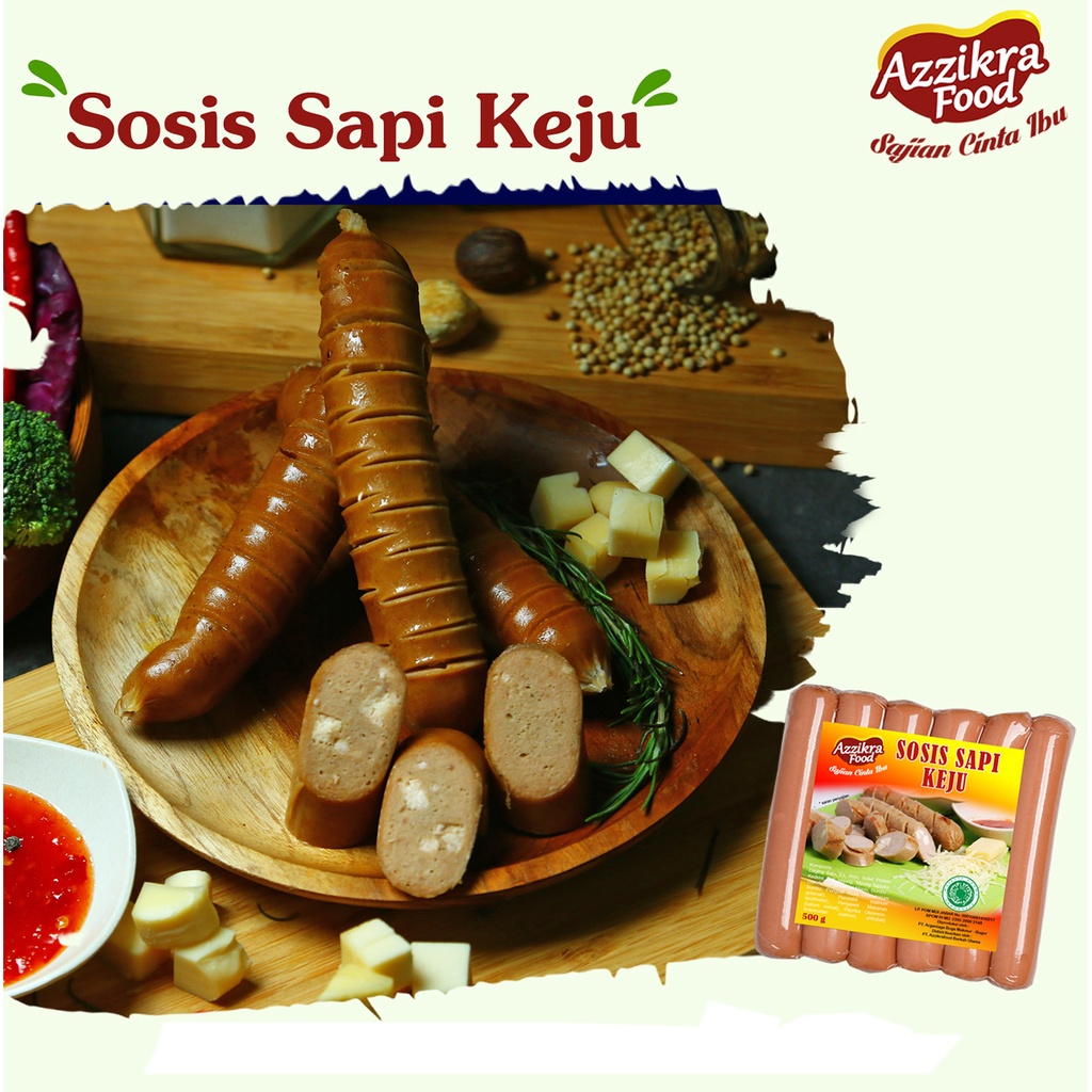 

Naba Fresh Sosis Sapi Keju 500gr (isi 6pcs)