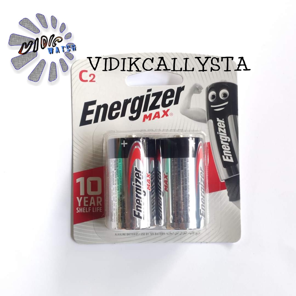 BATERAI ENERGIZER MAX SEAL D2 C2 / CBP2 E93 BP2 LR 14 1.5V D2 / DBP2 E95 BP2 LR 20 1.5V ASLI