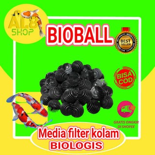 Bioball Golf Bulat 150 Pcs Media Filter Kolam Ikan Koi Jaring Bekas Nelayan Japmat Karang Jahe A02 Shopee Indonesia