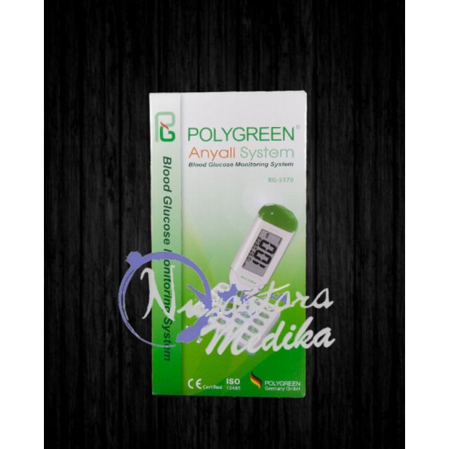 Cek Gula Darah Mandiri Glucometer Original Polygreen KG-5170 / Blood Glucose Meter