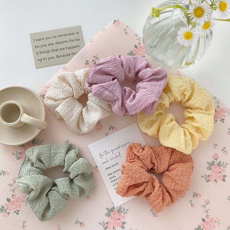 IKAT RAMBUT SCRUNCHIE KOREA WARNA PASTEL