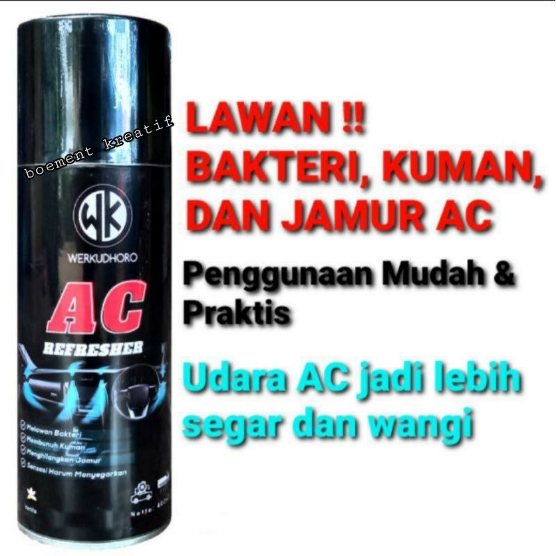 Pembersih Ac mobil wk / ac refresher mobil / cleaner ac / penghilang bau apek