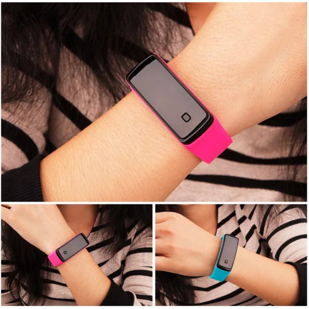 Cheaper-Jam Tangan LED Digital Sport Segipanjang Jam Anak / Dewasa Unisex Jam Cowok Cewek Fashion Termurah