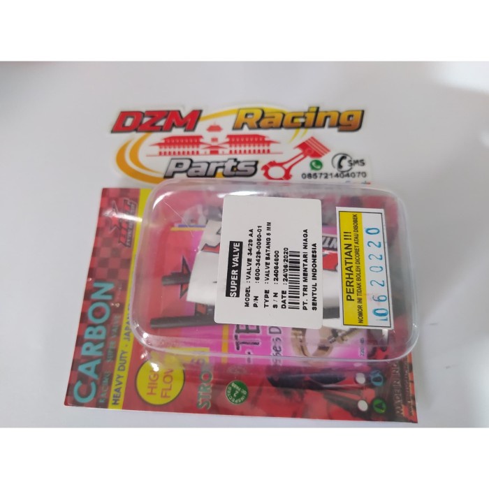 KLEP BRT 34 - 29 MM BATANG 5 MM CARBON