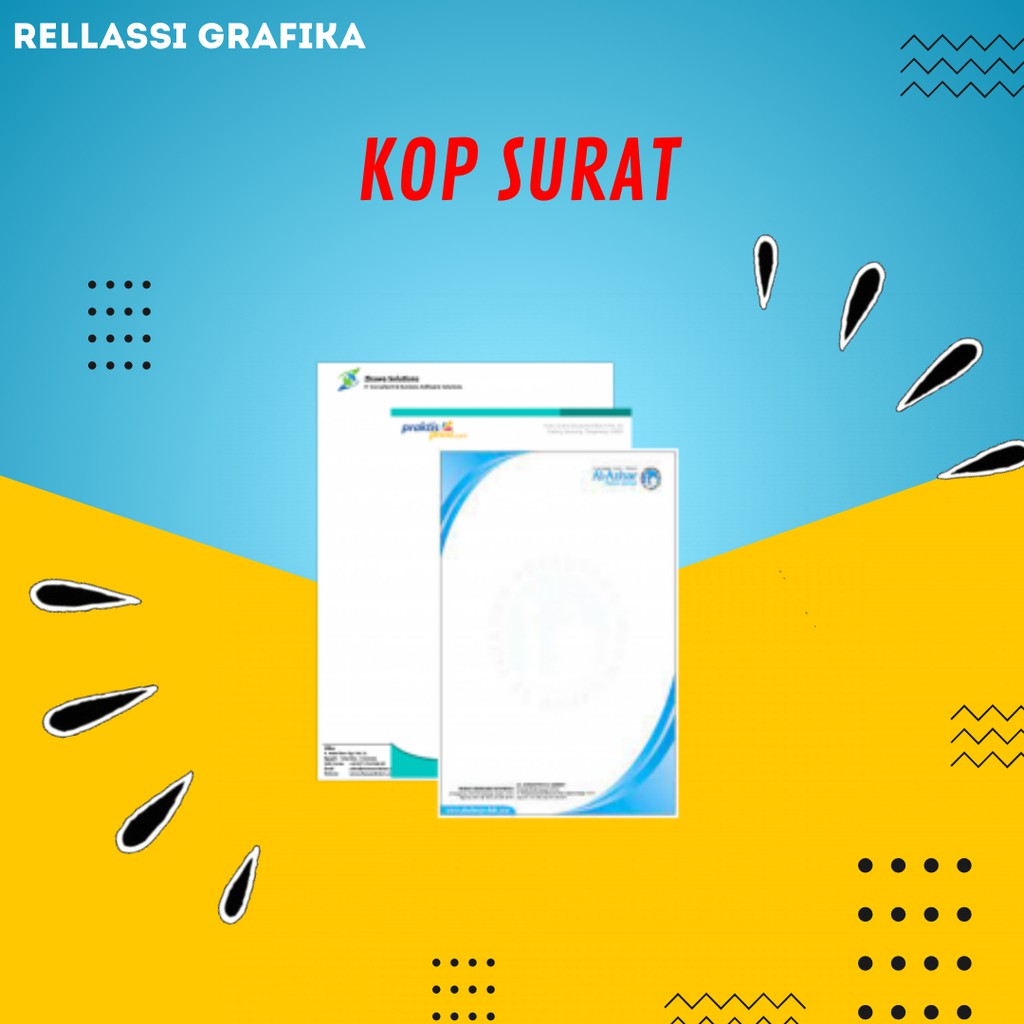 

Kop Surat Full colour/ Kop Surat/ Kop surat warna 1RIM/500 Lembar