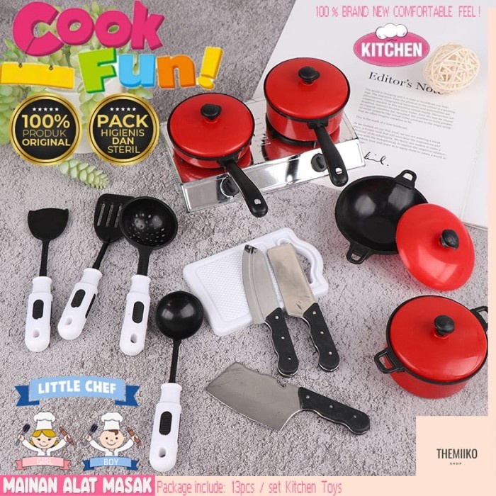 Mainan alat masak set kitchen play set kitchen