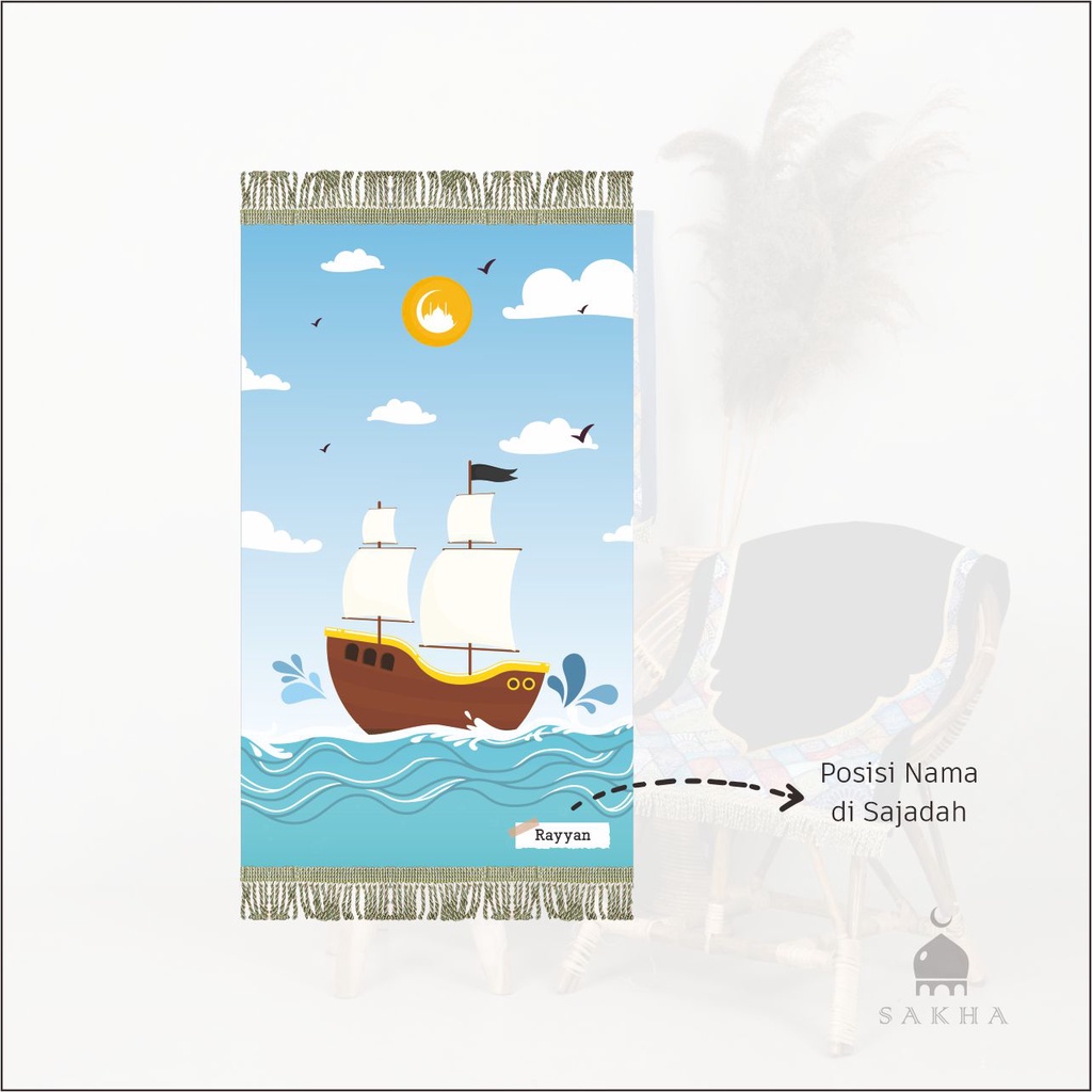 Sajadah Sakha Anak READY STOCK - Pirate Ship