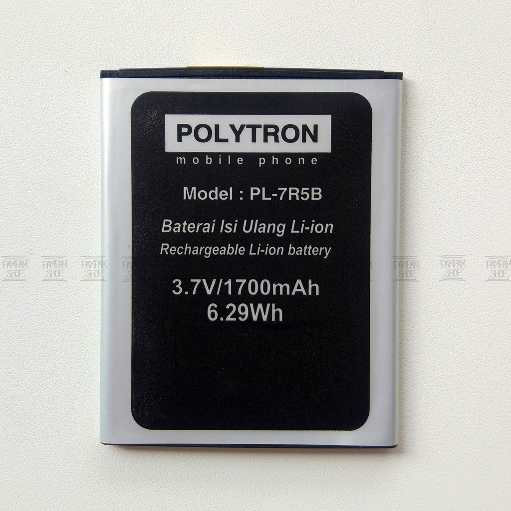 Baterai Handphone Polytron Rocket T4 R2506 W6500 PL-7R5B PL7R5B PL 7R5B Batre Batrai Politron Roket