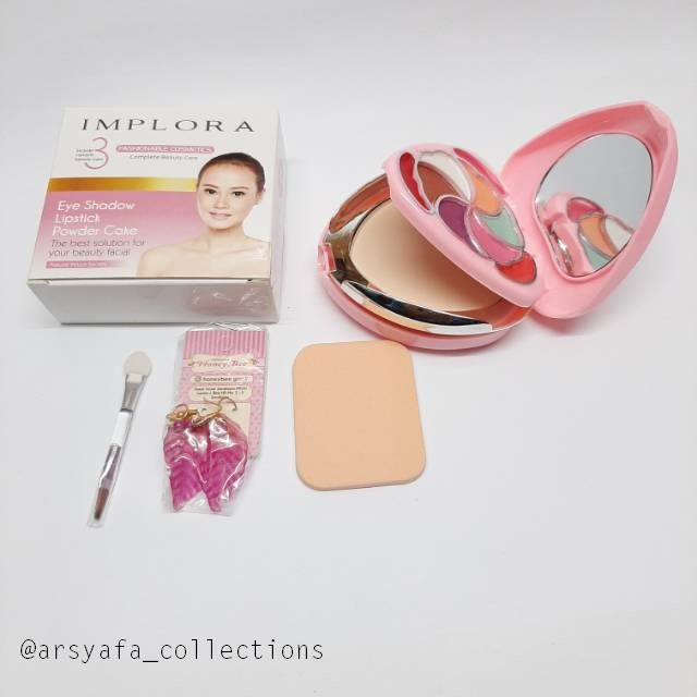 IMPLORA COMPLETE BEAUTY CARE/ IMPLORA PALLETE LENGKAP/BEDAK 3IN1 IMPLORA