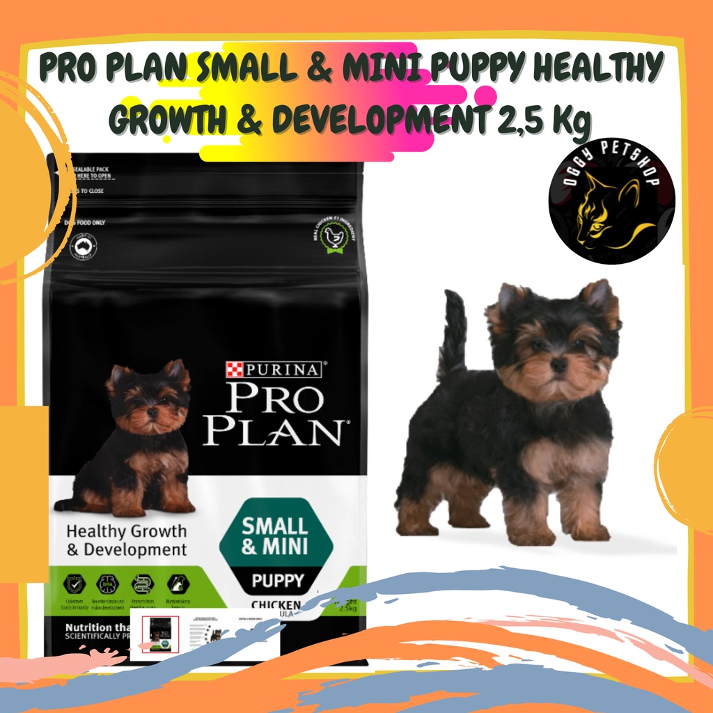 PRO PLAN PUPPY SMALL &amp; MINI HEALTHY GROWTH &amp; DEV PROPLAN Makanan Anjing Freshpack 2.5Kg