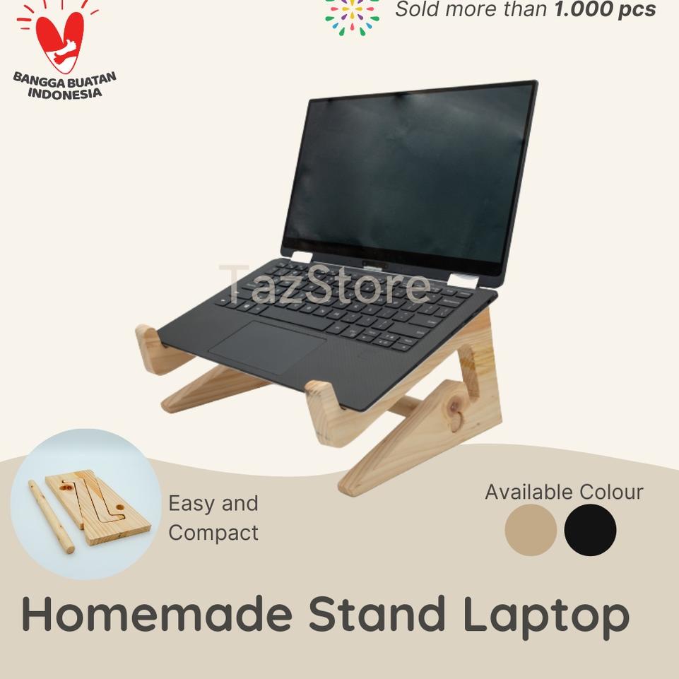 ❊ Stand Laptop Kayu Wood Stand Laptop ✥