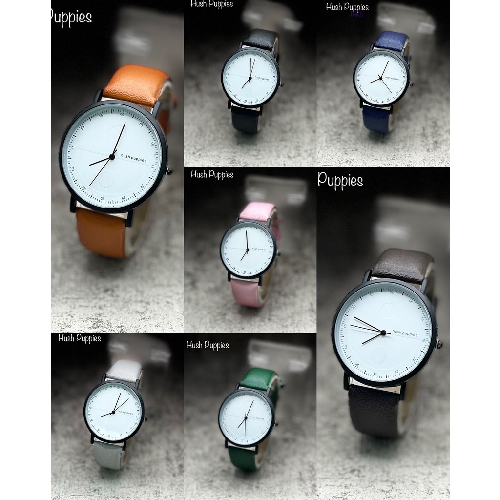 Jam Tangan Wanita Hush Puppies K5185Z Tali Kulit Free Box &amp; Baterai