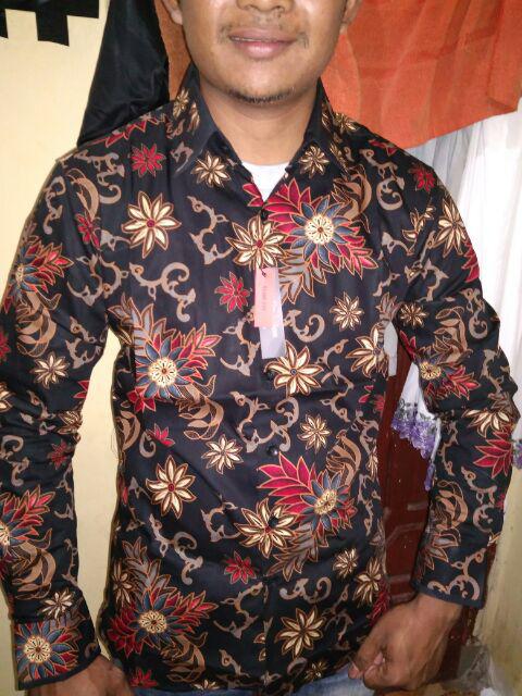 Kemeja Batik Pria Modern Lengan Panjang Casual Modis Slim Fit Trendy Masa Kini Bcl 286