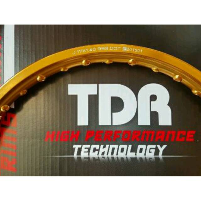 Velg pelek TDR RACING GOLD ring 17 1pcs